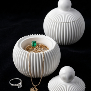 Gipsowe pudełko z wieczkiem