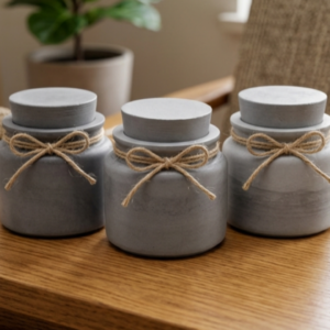 Zestaw gipsowych pudełek